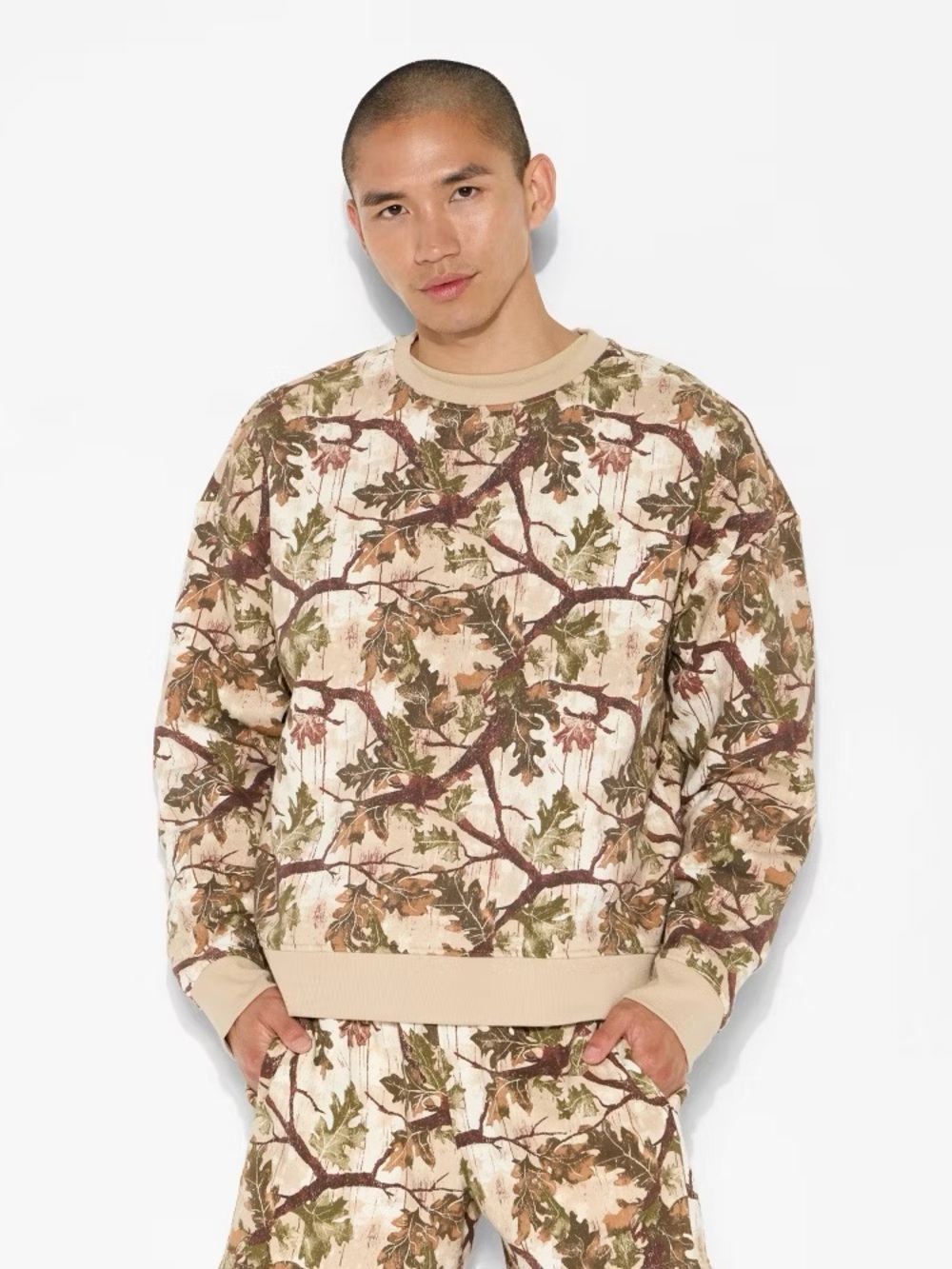 NWT Original Use Camo Crewneck Sweater Size Small